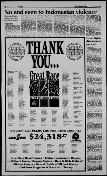 The Elkhart Truth, January 8, 2000, page 8