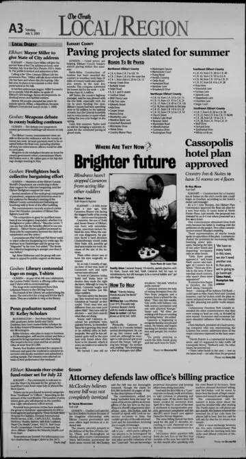 The Elkhart Truth, July 3, 2001, page 3