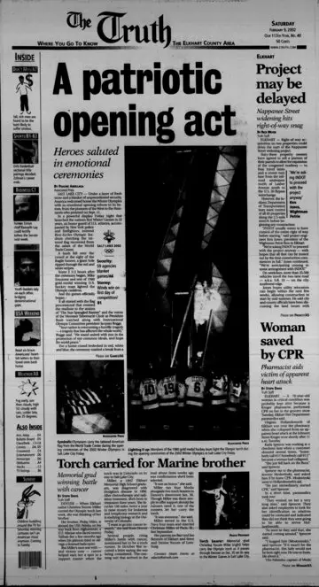The Elkhart Truth, February 9, 2002, page 1