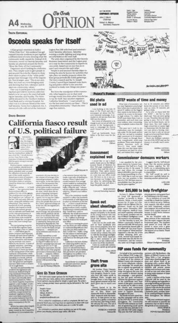 The Elkhart Truth, July 30, 2003, page 4
