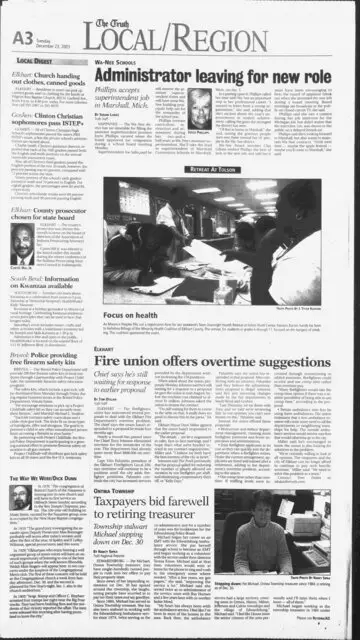 The Elkhart Truth, December 23, 2003, page 3