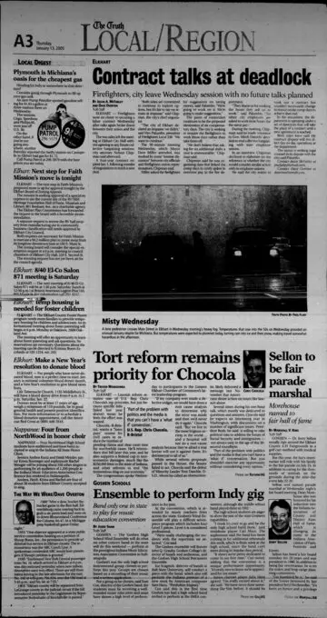 The Elkhart Truth, January 13, 2005, page 3