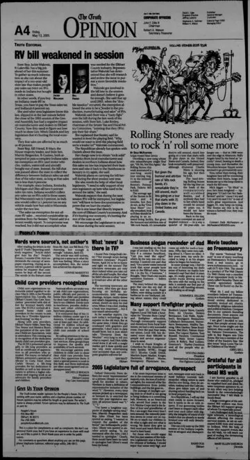 The Elkhart Truth, May 13, 2005, page 4